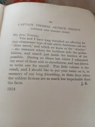 Libro JOHN BUCHAN 1915 termino d serie1950