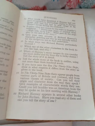 Libro JOHN BUCHAN 1915 termino d serie1950