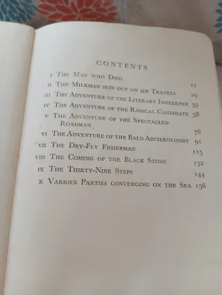 Libro JOHN BUCHAN 1915 termino d serie1950