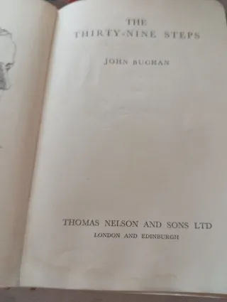 Libro JOHN BUCHAN 1915 termino d serie1950