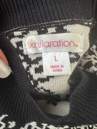 Vestido Skater Jacquard Negro y Blanco