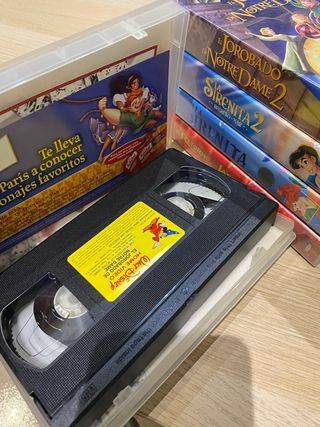 Lote 5 VHS Disney: J. Notre Dame, J. Notre Dame 2,