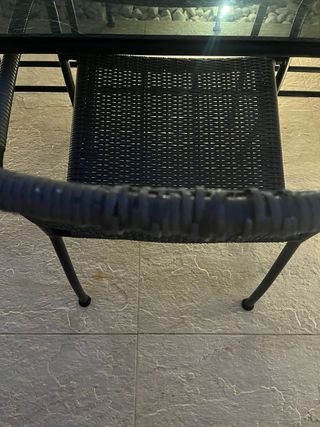 Conjunto mesa y sillas jardín