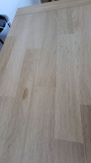 Mesa de comedor de madera extensible