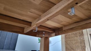 Mesa de comedor de madera extensible