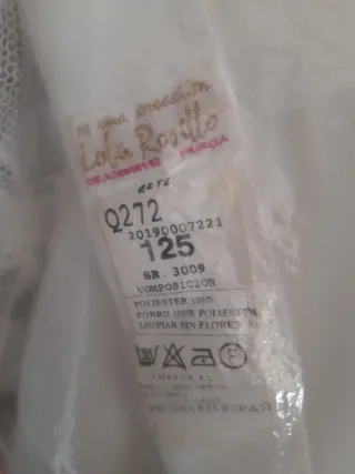 Vestido de comunión blanco y rosa con zapatos