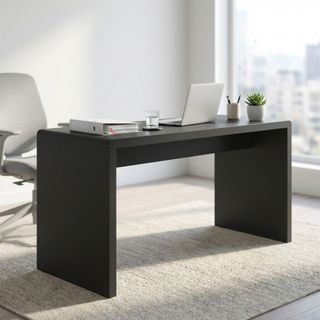 Tavolino Caffè Soggiorno Moderno Nero MDF Laccato