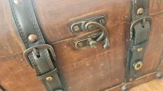 Set di 2 bauli decorativi in legno