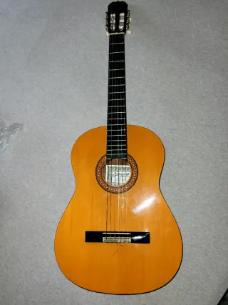Guitarra Clásica Sonora C16 le falta una cuerda.