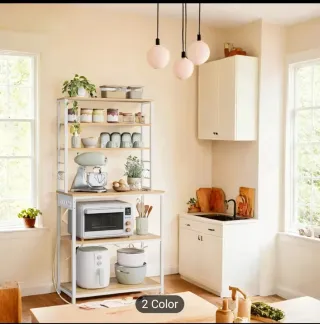 Mueble Cocina Estantería Metálica Madera