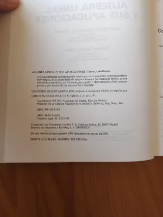 Teoría y problemas de algebra lineal y sus apli...