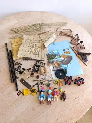 Playmobil 3750 barco pirata muñecos figuras clik