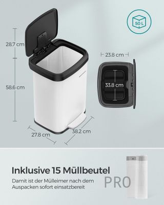 Cubo de basura - Songmics