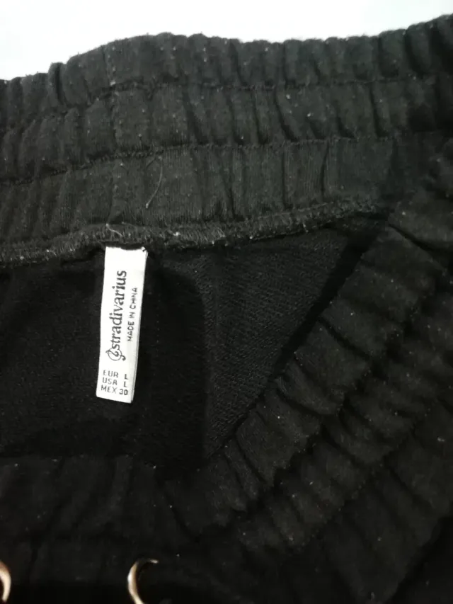 Pantalón de chándal negro hombre