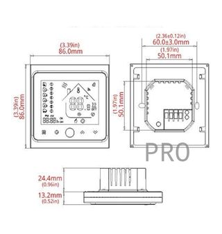 Termostato inteligente Moes