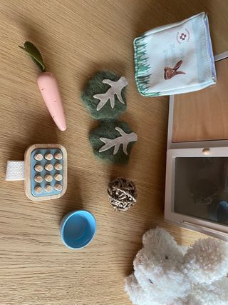 Casita para conejo conejito y accesorios