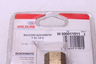 Racores Rápidos QUICKMATIC II Weldline Gas M6,3/10