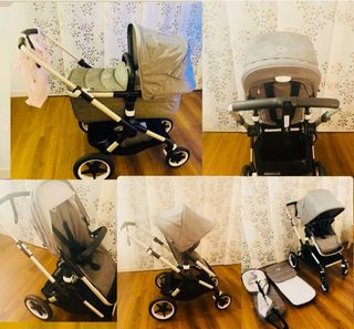 Carro de bebé Bugabbo, modelo Fox 2 en color gris