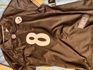 Camiseta Steelers Aaron Rodgers 8 Nike Negra