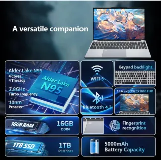 Portátil DIAKUOE 15,6 FHD IPS 16GB RAM 1TB SSD