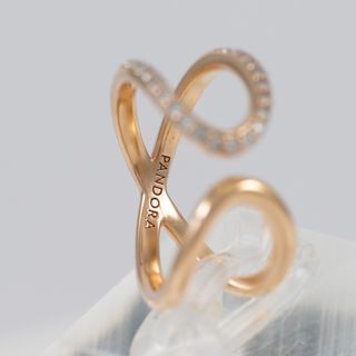 Anillo Abierto  Pandora de plata Vermeil Infinito