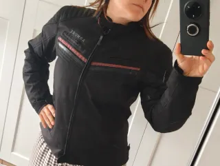 Chaqueta Moto Mujer Negra