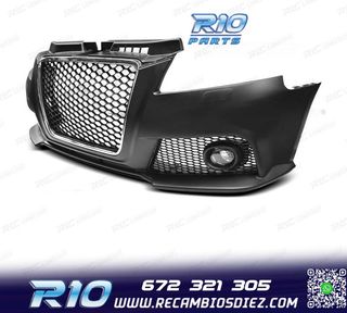 PARAGOLPES DELANTERO AUDI A3 8P 08-12 LOOK RS3 CROMO SRA