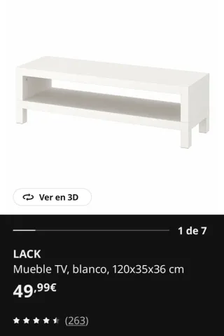 Mueble TV - IKEA Modelo LACK