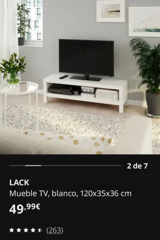 Mueble TV - IKEA Modelo LACK