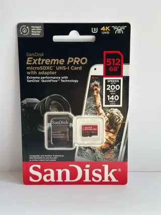 SanDisk Extreme PRO microSDXC 512GB c/Adaptador