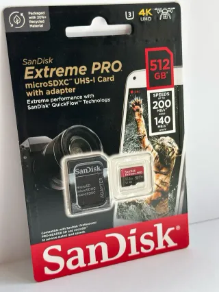 SanDisk Extreme PRO microSDXC 512GB c/Adaptador