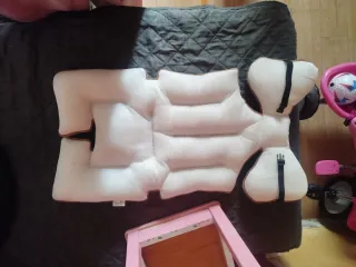 Colchón silla bebé oso peluche + mochila portabebe