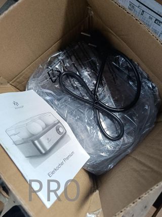 Cocedor de Huevos para 8 Huevos, Acero Inoxidable