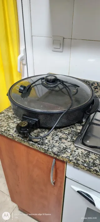 Horno Eléctrico Plancha con Tapa