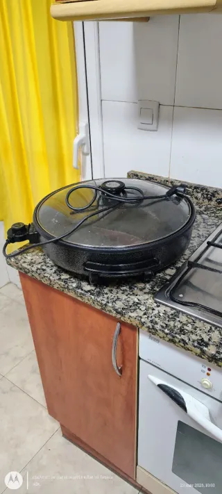 Horno Eléctrico Plancha con Tapa