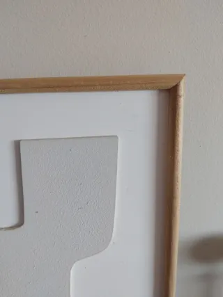 Cuadro Decorativo Sklum Yute y Madera