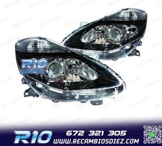 FAROS PARA RENAULT CLIO III COLLECTION 09-12 NEGRO