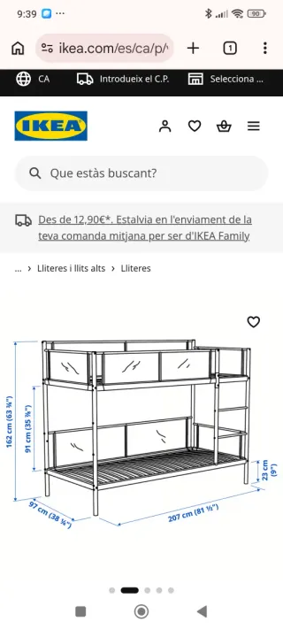 Litera doble blanca y gris