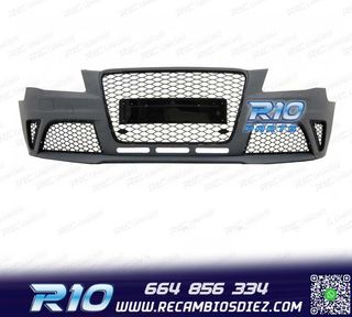 PARAGOLPES DELANTERO AUDI A4 B8 08-11 LOOK RS4 PARRILLA NEGR