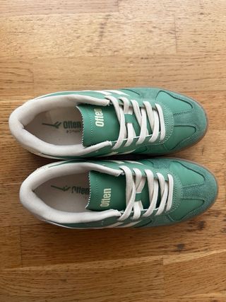 Zapatillas Pull&Bear Verde/Beige Talla 37