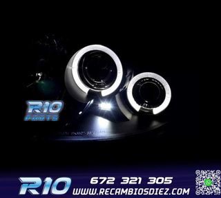 FAROS RENAULT CLIO 98-01 OJOS ANGEL FONDO NEGRO