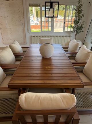 Mesa madera interior y exterior de comedor