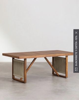 Mesa madera interior y exterior de comedor