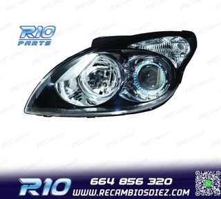 FARO IZQ PARA HYUNDAI I30 07-12 FONDO NEGRO ELECTRICO