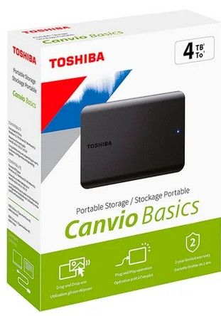Disco Duro Externo Toshiba Canvio 4TB USB 3.2