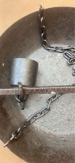 Balanza romana antigua de metal