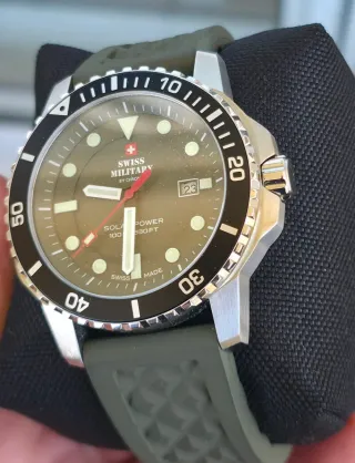 Relógio Swiss Military Solar Power Verde