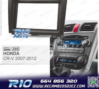 MARCO NEGRO RADIO 2-DIN PARA HONDA CR-V 07-11