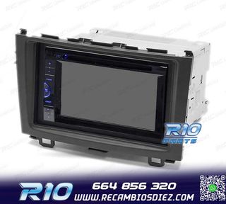 MARCO NEGRO RADIO 2-DIN PARA HONDA CR-V 07-11