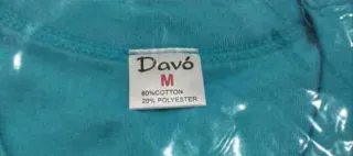 Camiseta interior Davó Talla M Turquesa